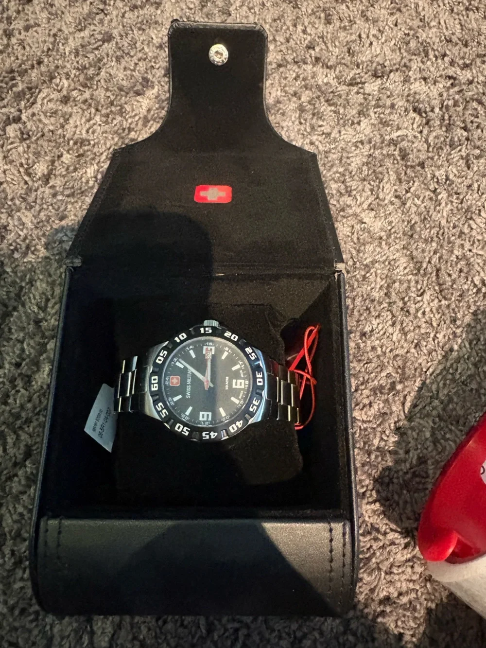 Swiss Military Hanowa Men's Black Dial Stainless Steel Watch